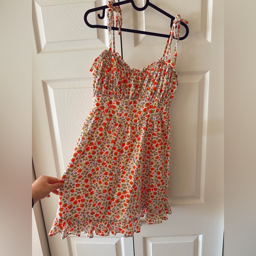 Rare Aerie Strawberry Summer Dress 🍓